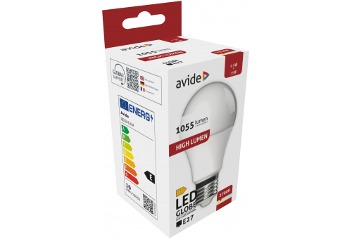 Bec LED Globe A60 9.5W E27 EW Avide