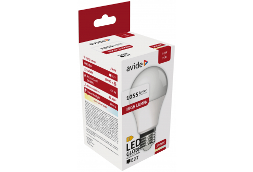 Bec LED Globe A60 9.5W E27 WW Avide