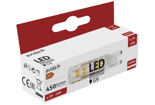 LED 4.2W G9 WW flat