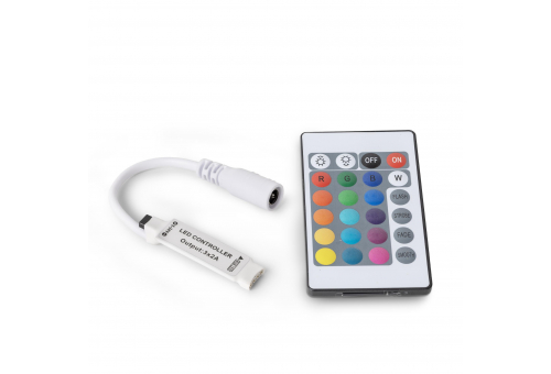 LED Strip 5-24V 72W RGB 24 Keys IR Remote and Controller