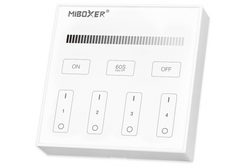 LED Strip 12-24V Dimmer 4 Zone RF Surface Mounted /2xAAA/ Touch Remote and Controller