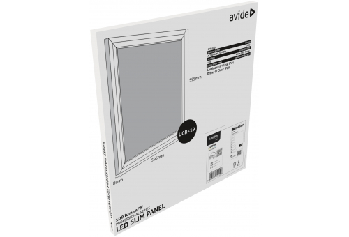 LED Panel 600x600mm 40W WW 100lm/W UGR+IP44 Professional Range