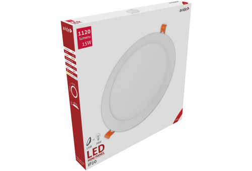 Plafonieră LED încorporabilă 15W WW Rotundă Aluminiu Avide