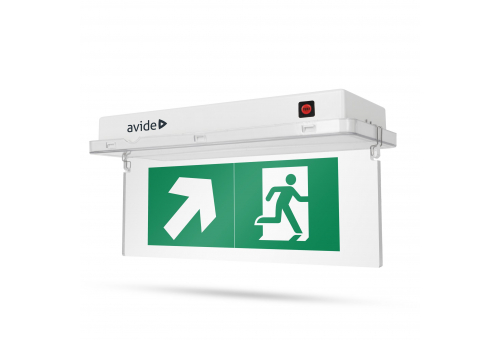 Exit Light Surface mounted with horizontal sign IP65