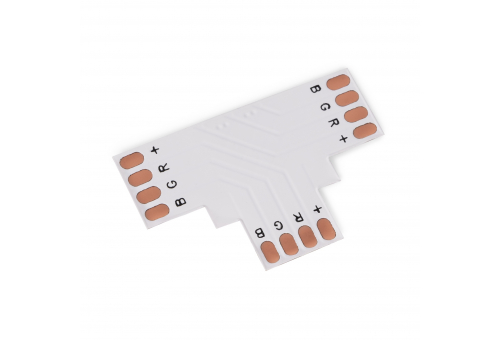 Avide LED Strip 12-24V T splitter solderless RGB-4 wire 10mm (10 pcs bag)