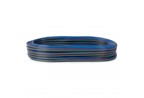 Avide LED Strip Accessory - 4 wire Cable 50m long Suitable for CLED and SMD 12V-24V - RGB